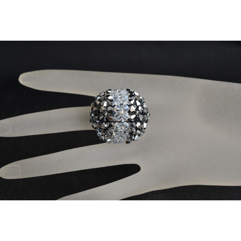 Crystal ring, crystal chrome 2x, crystal moonlight