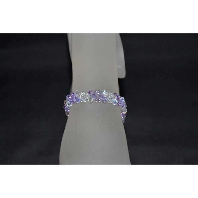 Crystal bracelet, moonlight, purple ab