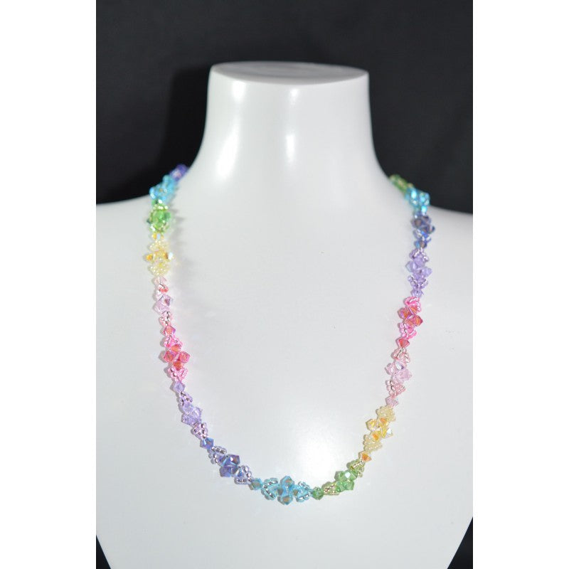 Crystal necklace, Rainbow, multicolor