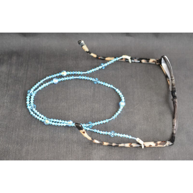 Crystal bezel cord, chic, aquamarine ab2x, luxury