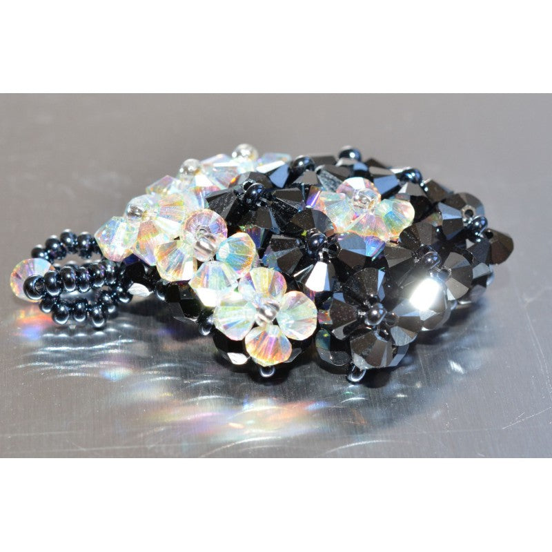 Crystal pendant, crystal ab2x diamonds and 2x hematite