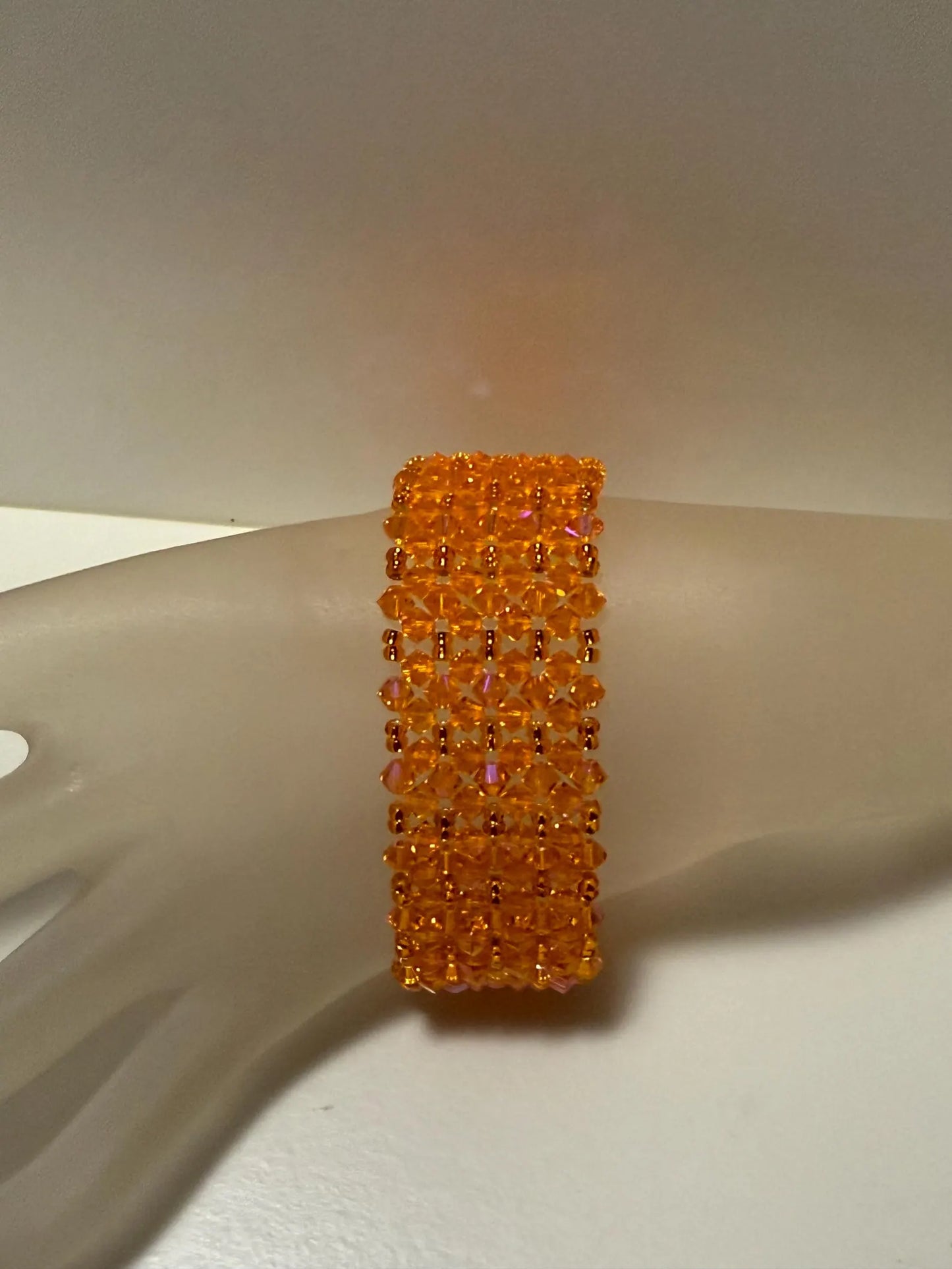Crystal bracelet, extra large, golden shadow crystal