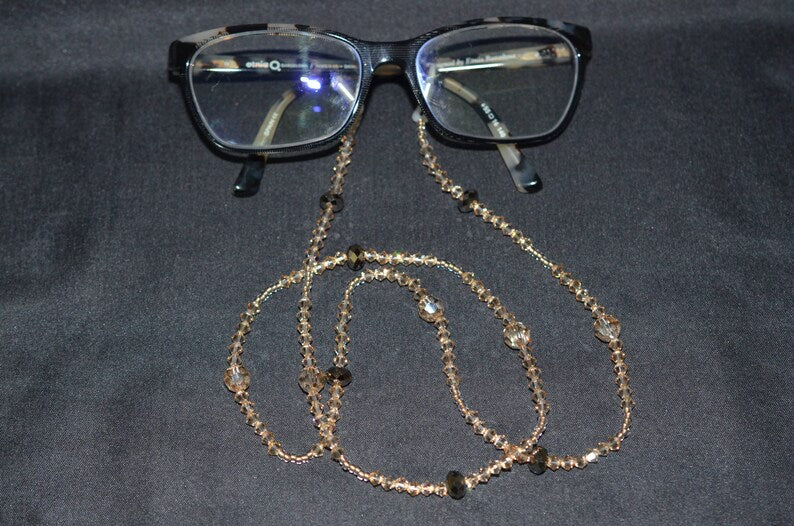 Crystal bezel cord, golden shadow crystal