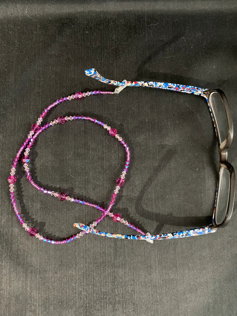 Crystal bezel cord, ruby ab2x, fuchsia ab2x