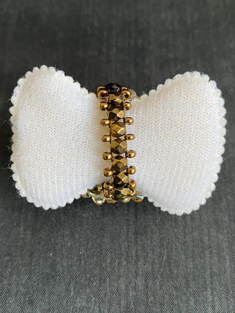 Crystal ring, ball, crystal golden shadown, gold