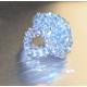 Bague cristal Swarovski crystal light sapphire ab2x 