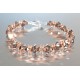 Bracelet cristal Swarovski fin crystal comet argent light 2x