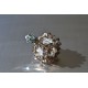 Pendentif cristal Swarovski cube crystal silver night ab2x-crystal moonlight 