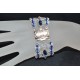 Bracelet cristal  Swarovski "Somptueux" extra large crystal ab2x et purple velvet ab2x