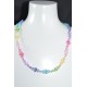 Collier "Arc-en-ciel" cristal de Swarovski multicolor
