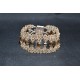 Bracelet cristal Swarovski "Mille et une nuit" extra large crystal golden shadow et crystal bronze shade
