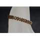 Bracelet fin cristal Swarovski crystal bronze shade 2x
