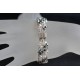 Bracelet cristal Swarovski manchette crystal ab2x et light chrome 2x