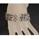 Bracelet cristal de swarovski light chrome 2x fermoir strass Swarovski crystal