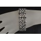 Bracelet cristal de swarovski light chrome 2x fermoir strass Swarovski crystal