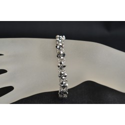 Bracelet cristal, cristal light chrome 2x