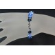 Bracelet fin cristal Swarovski trio de bleus