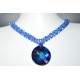 Ras du cou cristal de Swarovski Twist bermuda blue - sapphire ab2x 