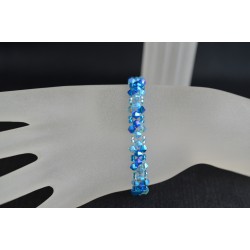 Bracelet cristal Swarovski capri blue ab2x - aquamarine ab2x