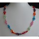 Collier cristal de Swarovski multicolore aux couleurs vives