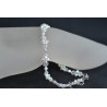 Bracelet de cheville crystal ab2x blanc scintillant