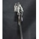 Boucles d'oreilles clips en cristal de Swarovski baguettes cristal de Swarovski crystal silver night  argent 925 