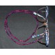 Cordon pour lunettes en crystal de Swarovski ruby ab2x et fuchsia ab2x