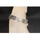 Bracelet manchette cristal Swarovski light chrome 2x