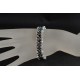 Bracelet manchette cristal Swarovski crystal ab2x - hématite 2x