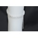 Bracelet de cheville en cristal de Swarovski couleur crystal moonlight 