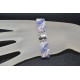 Bracelet cristal Swarovski manchette cristal ab2x et tanzanite ab2x