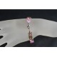 Bracelet fin cristal Swarovski Tricolore, crystal ab2x, smoked ab, rose ab2x