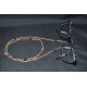 Cordon à lunettes en cristal de Swarovski crystal golden shadow