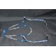 Cordon à lunettes en cristal de Swarovski crystal ab2x, capri blue, aquamarine