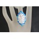 Bague cristal de Swarovski crystal ab2x et capri blue ab2x - style marquise