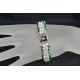 Bracelet cristal Swarovski manchette cristal ab2x et fern green ab