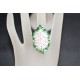 Bague cristal de Swarovski crystal ab2x et fern green ab - style marquise