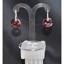 Boucles d'oreilles cristal, argent 925, Victory, red magma