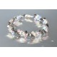 Bracelet cristal Swarovski crystal ab2x et silver 2x 
