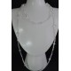 Sautoir cristal de Swarovski  crystal ab2x, crystal moonlight, crystal white alabaster
