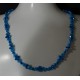 Collier "océan" cristal de Swarovski capri blue ab2x