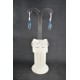 Boucles d'oreilles argent 925 et Ellipse Swarovski aquamarine....