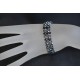 Bracelet manchette cristal Swarovski hématite 2x