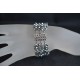 Bracelet cristal Swarovski, extra large, light chrome ab2x, fermoir large