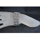 Bracelet cristal Swarovski, extra large, light chrome ab2x, fermoir large