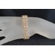 Bracelet cristal Swarovski, bijou mode, manchette, crystal golden shadow, beige