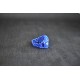 Bague crystal de Swarovski, rectangle, bijou femme, sapphire ab2x, mode, bleu azur