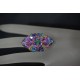 Bague cristal Swarovski, mode, multicolore, bague marquise, bijou femme, arc-en-ciel