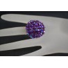 Bague cristal Swarovski, chic, amethyst shimmer, moderne, violet, luxe