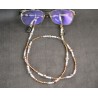 Cordon à lunettes, cristal Swarovski, chic, bronze, crystal shimmer, luxe, accessoire lunettes